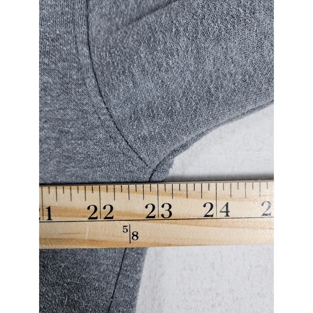 The North Face Mens Grey Circular Design Fleece Hoodie Sweatshirt A84GE Size M
